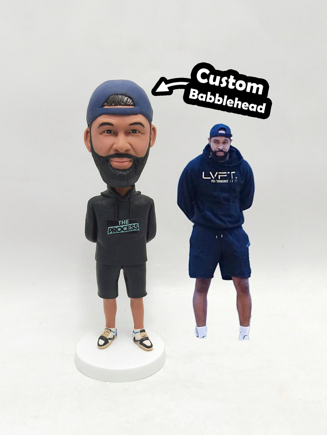 Custom Soccer Coach Dolls, Custom Personalized Clay Figurines
